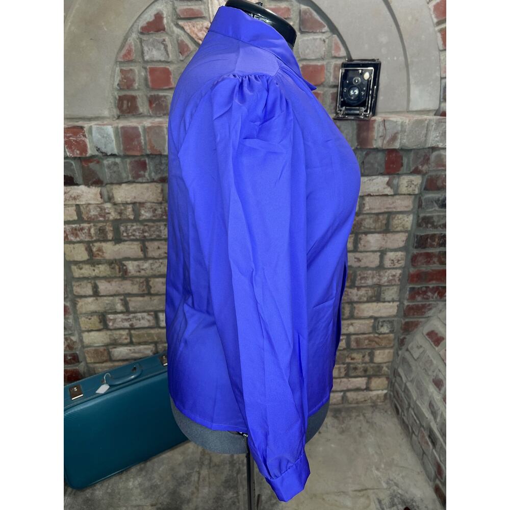 blouse button down purple hidden button - image 8